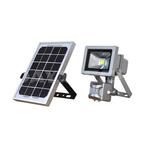 Solar 10W PIR Motion LED ແສງຄວາມປອດໄພ